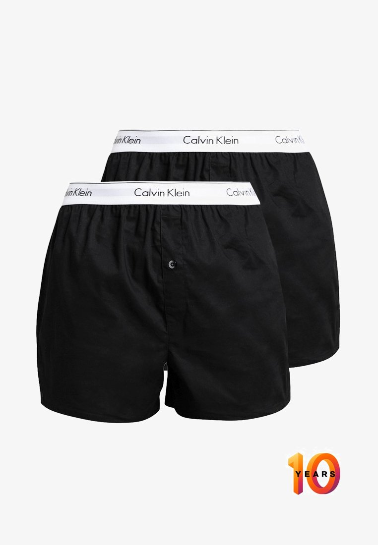 Calvin Klein Underwear MODERN BOXER SLIM 2 PACK - Boxer shorts - black -  Zalando.co.uk calvin klein boxer short