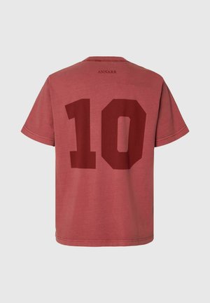 Annarr, T-SHIRT MIT RUNDHALSAUSSCHNITT KURZÄRMELIGES - T-shirt imprimé - syrah