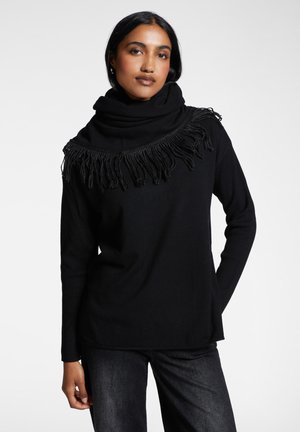 COLLO STACCABILE - Maglione - nero