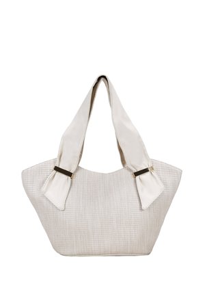 CON CREMALLERA - Bolso de mano - beige