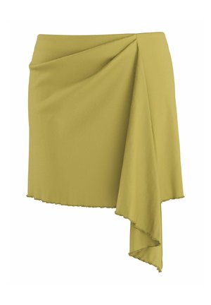 HYPEDROP, SKIRT HDTRINA DRAPED ASYMMETRIC SHORT - Jupe trapèze - willow