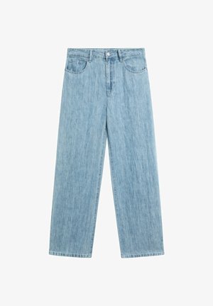 Massimo Dutti, Fine knit wool-blend cape - Jeans Straight Leg - light-blue denim