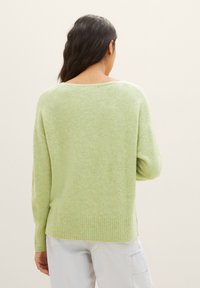 TOM TAILOR DENIM Strickpullover - dusty pear green melange