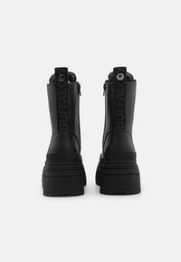Buffalo GOSPHER LACE UP MID - Fűzős bokacsizmák - black