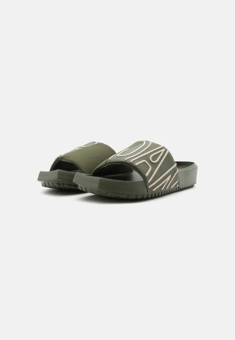Jordan NOLA SLIDE - Pantofle - cargo khaki/khaki