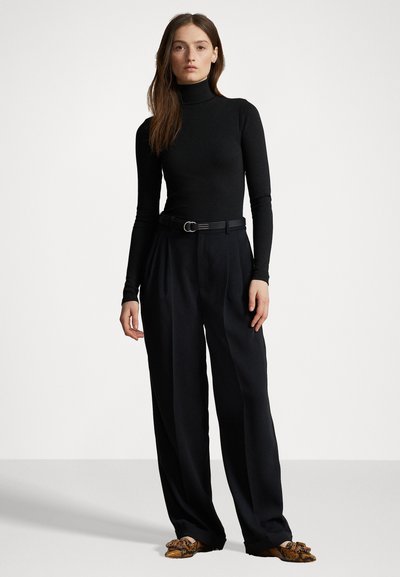 Polo Ralph Lauren STRETCH RIBBED TURTLENECK - Topper langermet - black