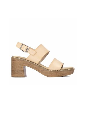 Refresh, SANDALIA DE MUJER CON TACÓN  - BEIGE - Sandalias - marron