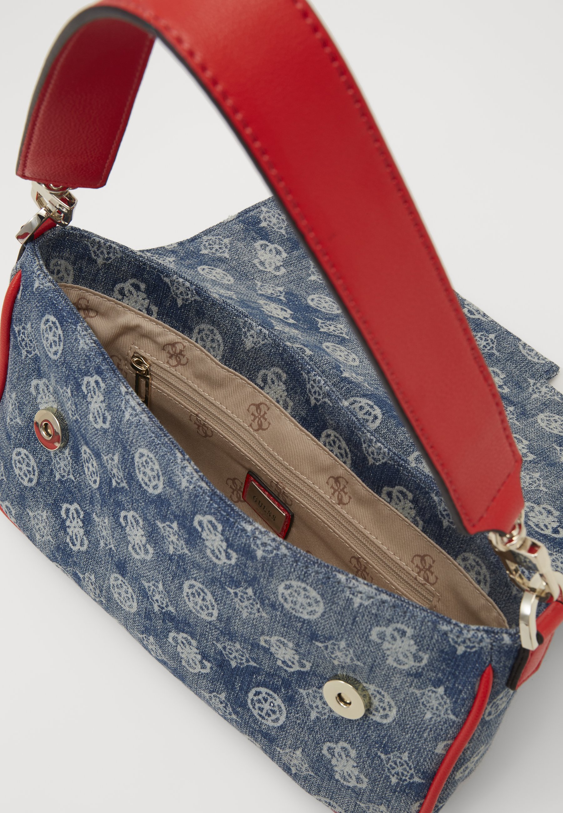 Guess BRIGHTSIDE SHOULDER BAG Håndveske denim multiblå Guess BRIGHTSIDE SHOULDER BAG Håndveske denim multiblå