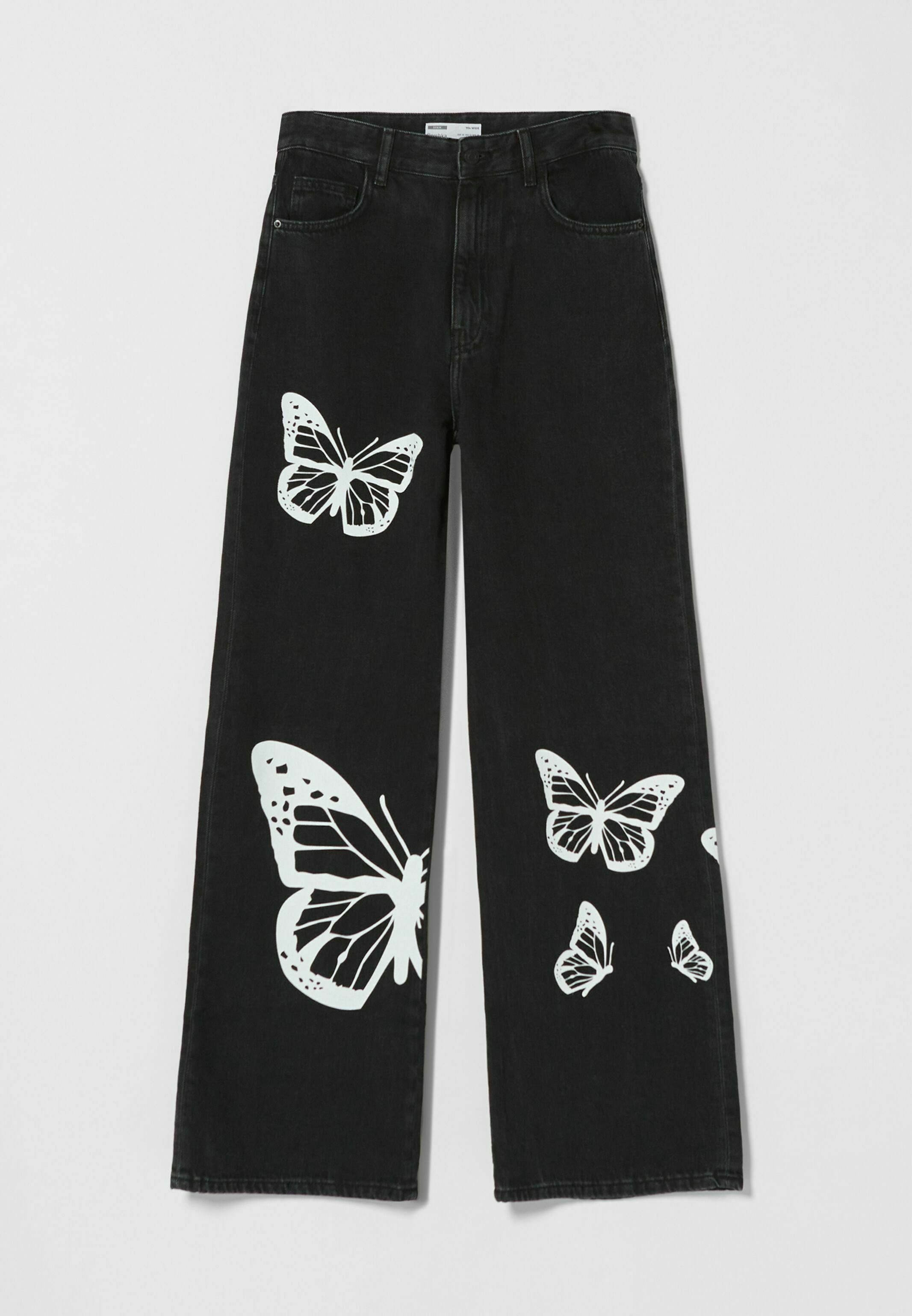 Bershka BUTTERFLY - Bootcut jeans 