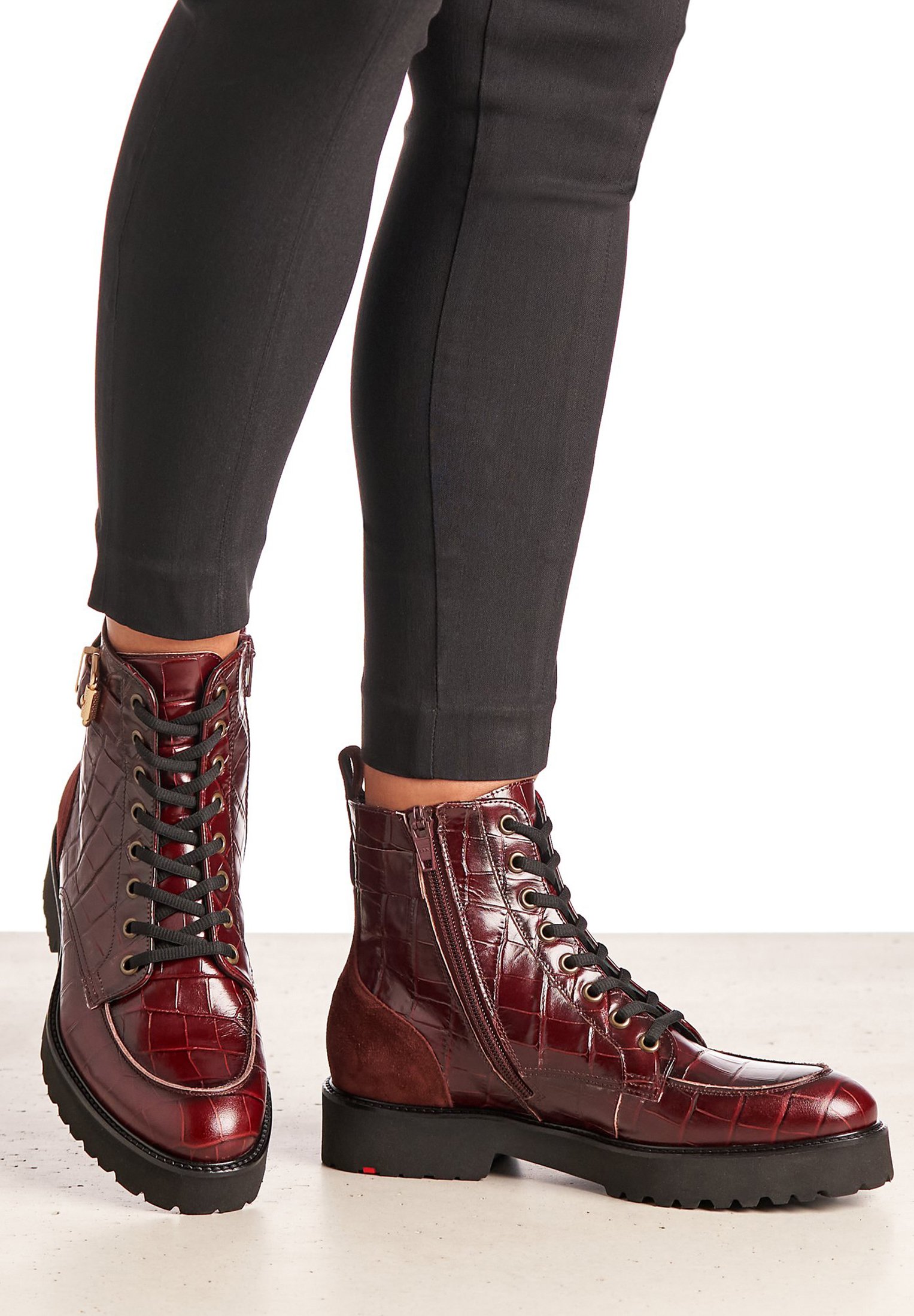 Lloyd MIT REISSVERSCHLUSS - Enkellaarsjes met plateauzool - rot/Rood -  Zalando.nl