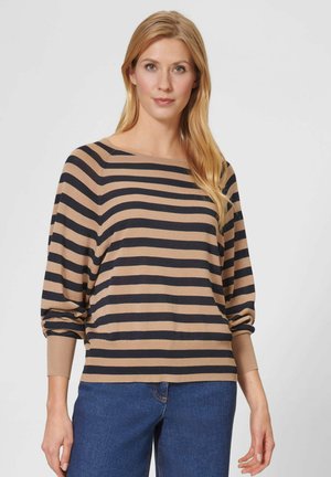 Strickpullover - navy/caramel
