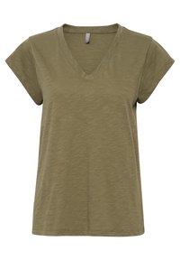 Unselected, burnt olive