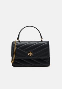 KIRA CHEVRON MINI TOP HANDLE CHAIN WALLET - Τσάντα χειρός - black