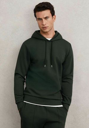 Kapucnis pulóver - dark sage green