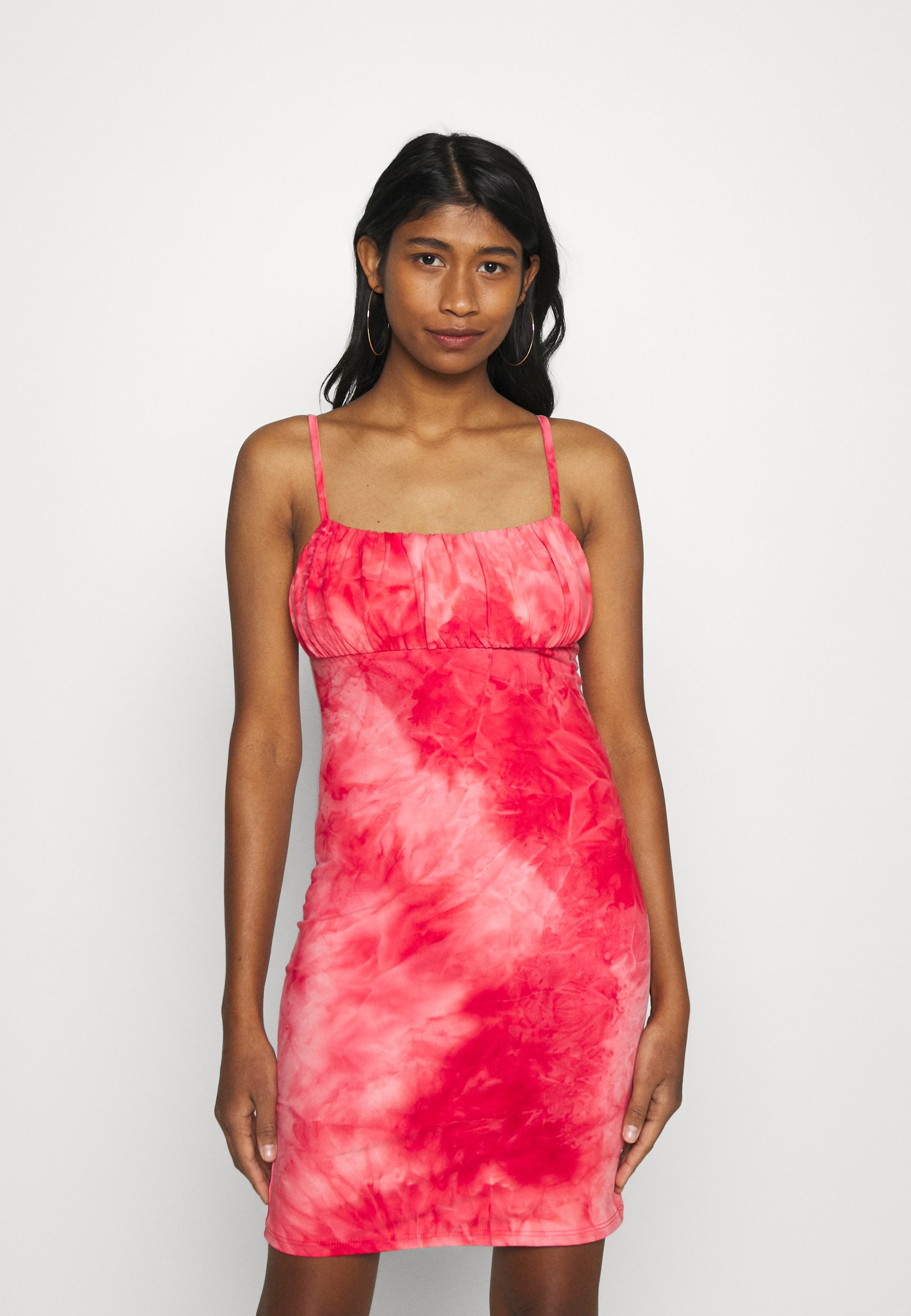 Glamorous MINI DRESS WITH GATHERED BUST 