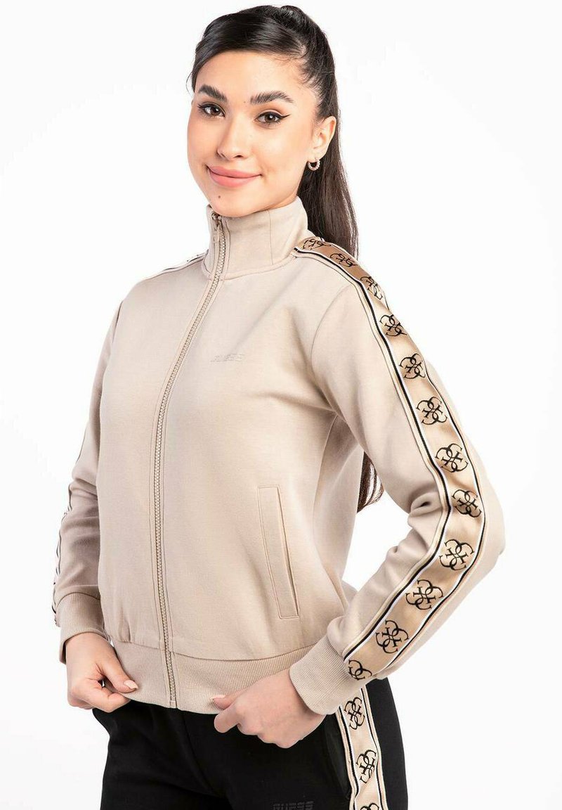 Guess BRITNEY Zipup sweatshirt beige Zalando.de