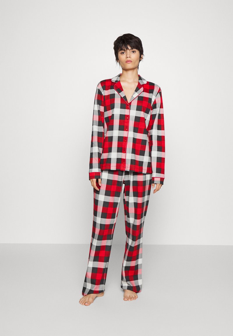 LASCANA XMAS CLASSIC SET - Pyjamas - black/red/black - Zalando