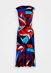 PRINT TWIST FRONT JERSEY DRESS - Jersey dress - blue multi