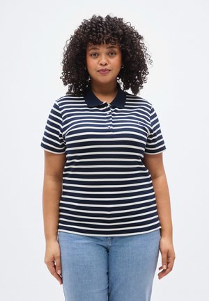 1985 SLIM - Polo marškinėliai - dark night navy/ecru