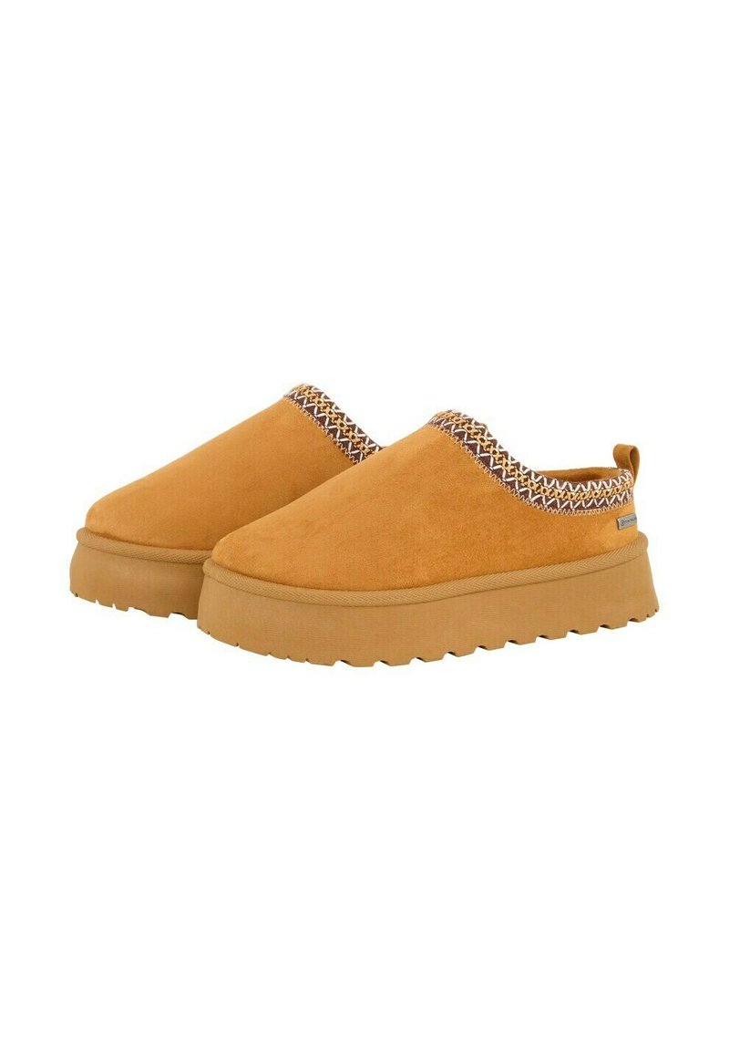 TOM TAILOR LICENCE - Chaussons - cognac