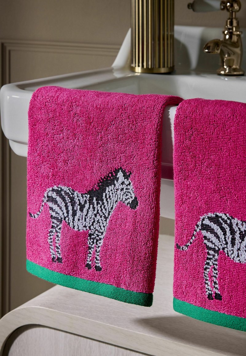 Next SET OF 2 ZEBRAFACE CLOTHS - Handtuch