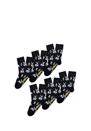 6-PACK GRUMBLE IN THE JUNGLE - Socken - black