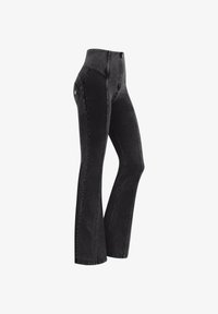 Sélectionné, jeans nero cuciture in tono