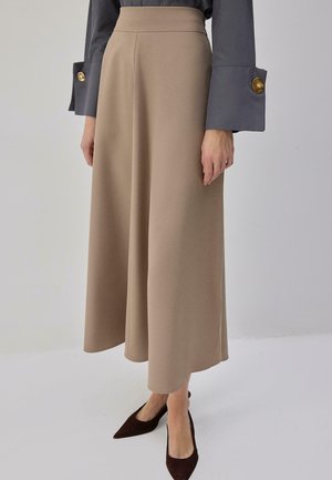 HIGH WAIST PANEL - Gonna a campana - mink