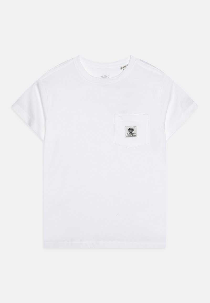 Element Label Simple Element LABEL - T-shirt basic - optic white/crème - Zalando.be