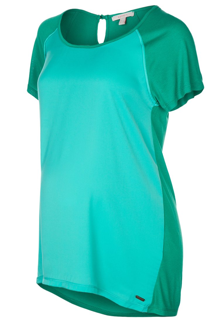 Esprit Maternity T-shirt basic turquoise/groen