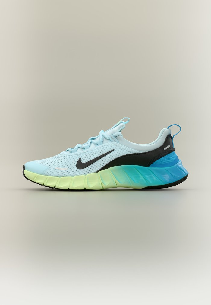 Nike FREE RIDE UNISEX - Zapatillas running asfalto - glacier blue/black/light current blue/barely volt