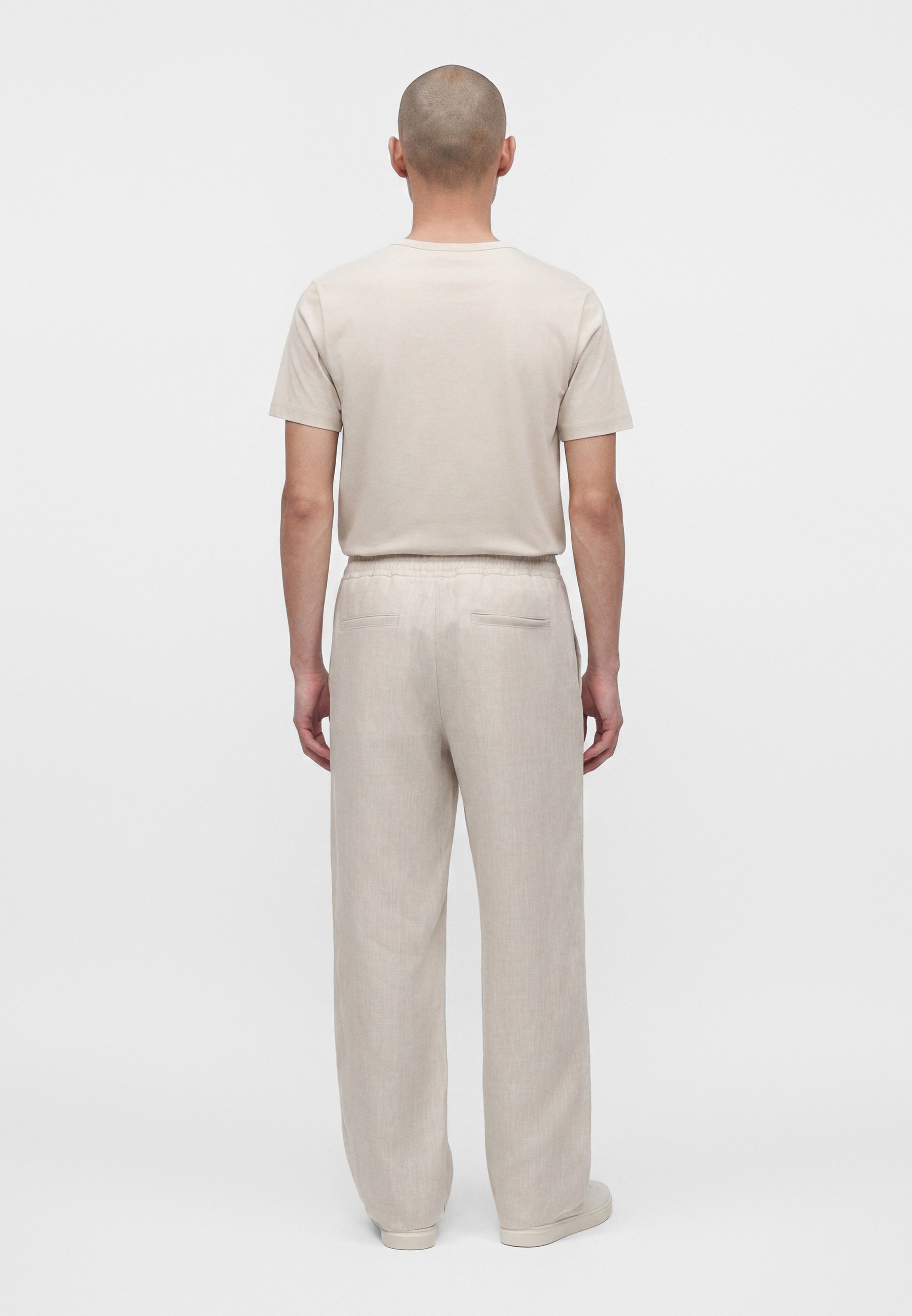 J.LINDEBERG NOAH DRAPE PANTS - Trousers - moonbeam/beige - Zalando