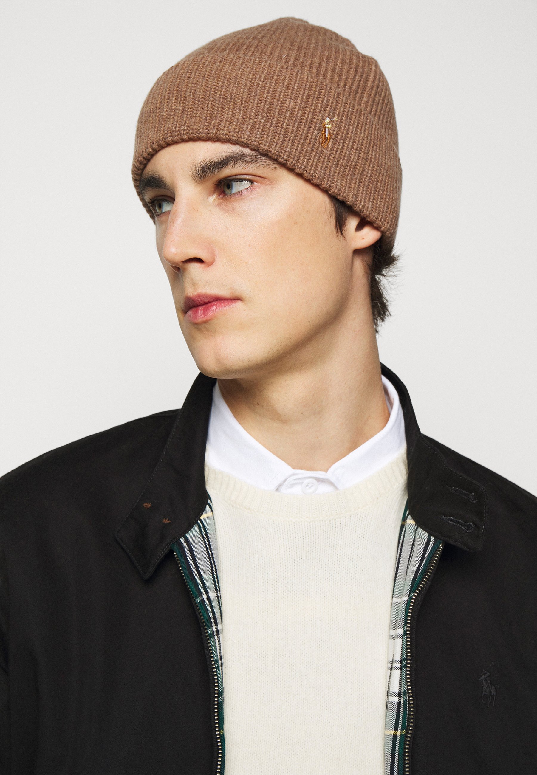 brown polo hat