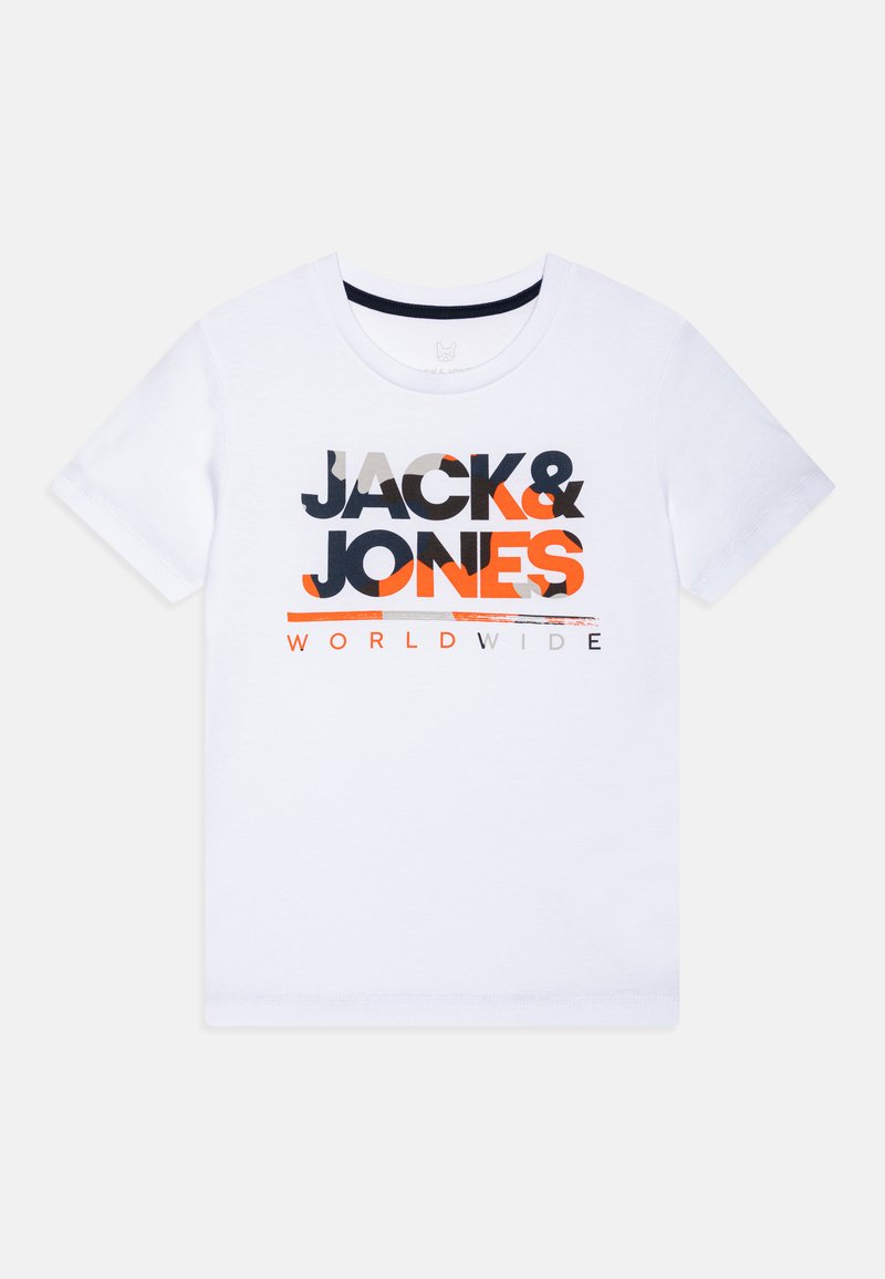 Jack & Jones Junior JJLUKE TEE CREW NECK - T-Shirt print - white