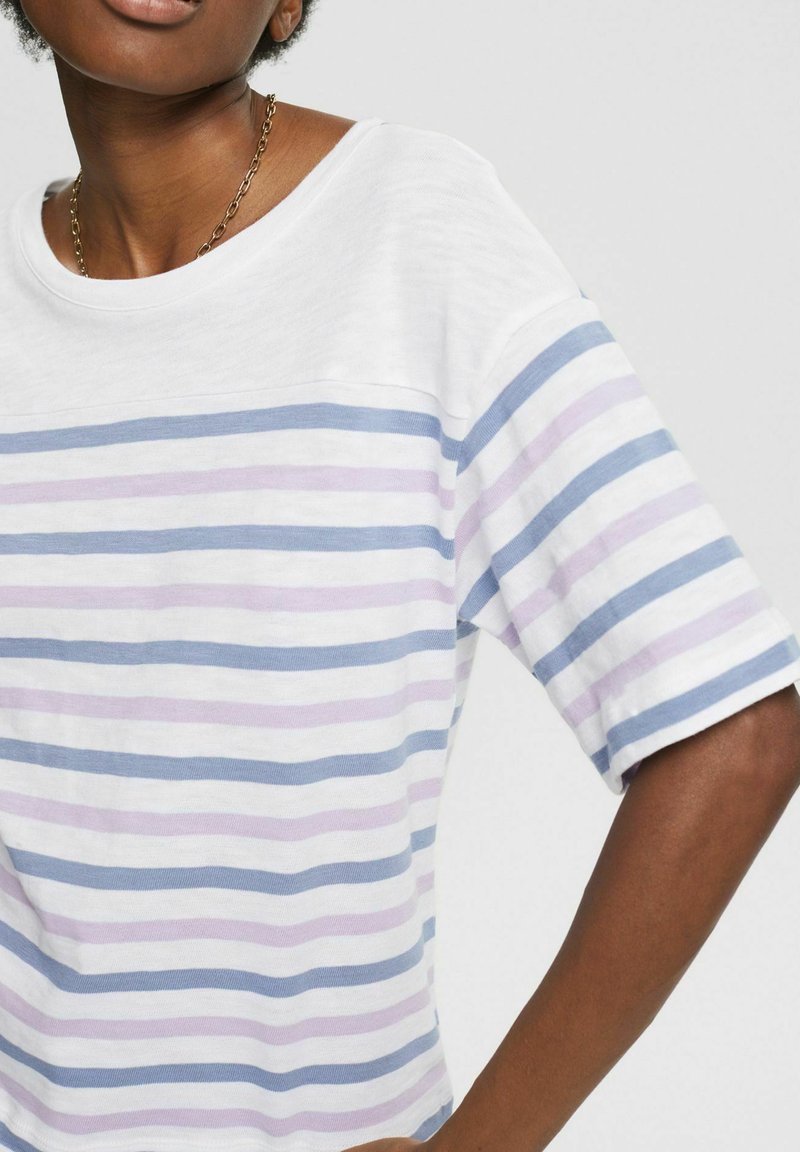 Damen T-Shirts | Esprit MIT STREIFENMUSTER T-Shirt print lilac/rosa - LR55831 Damen T-Shirts | Esprit MIT STREIFENMUSTER T-Shirt print lilac/rosa - LR55831
