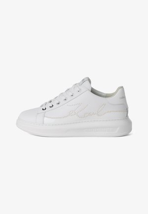 KARL LAGERFELD, KAPRI PEARL SIGNIA LINE - Baskets basses - white lthr mono
