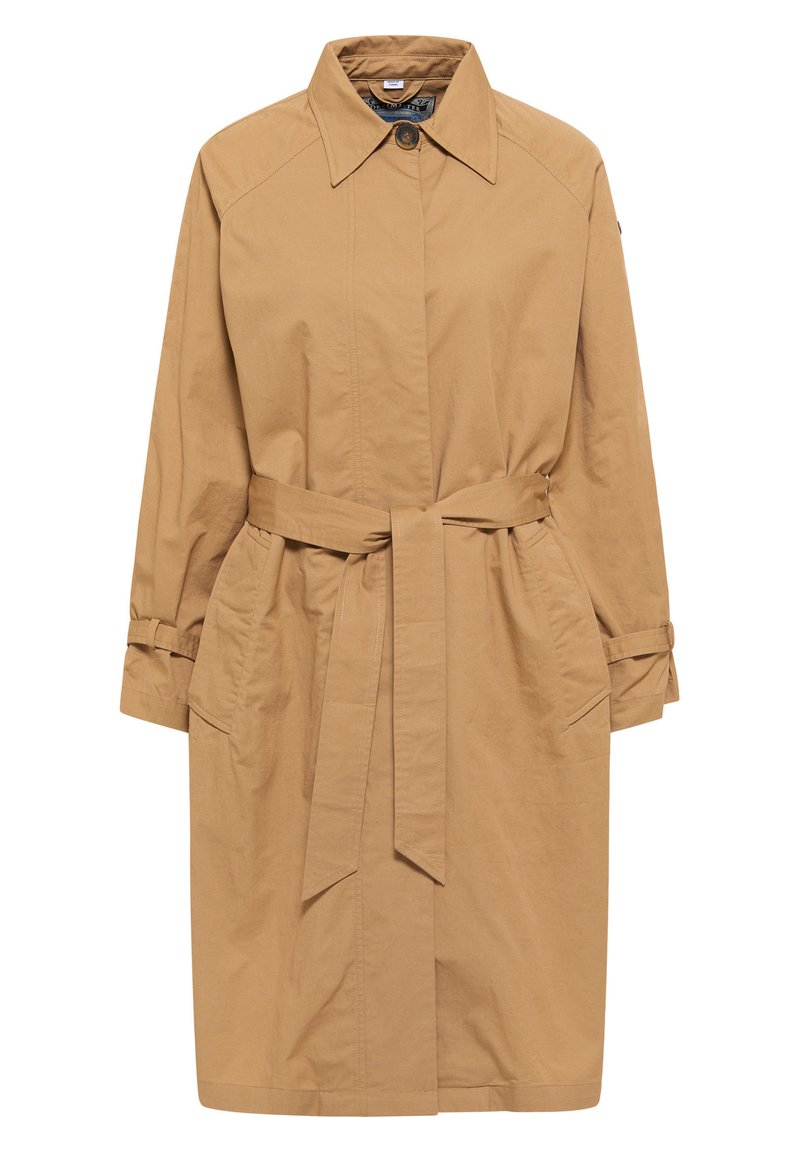 dreimaster Trenchcoat zandkleur