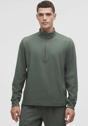 Top s dlhým rukávom - white palm deco