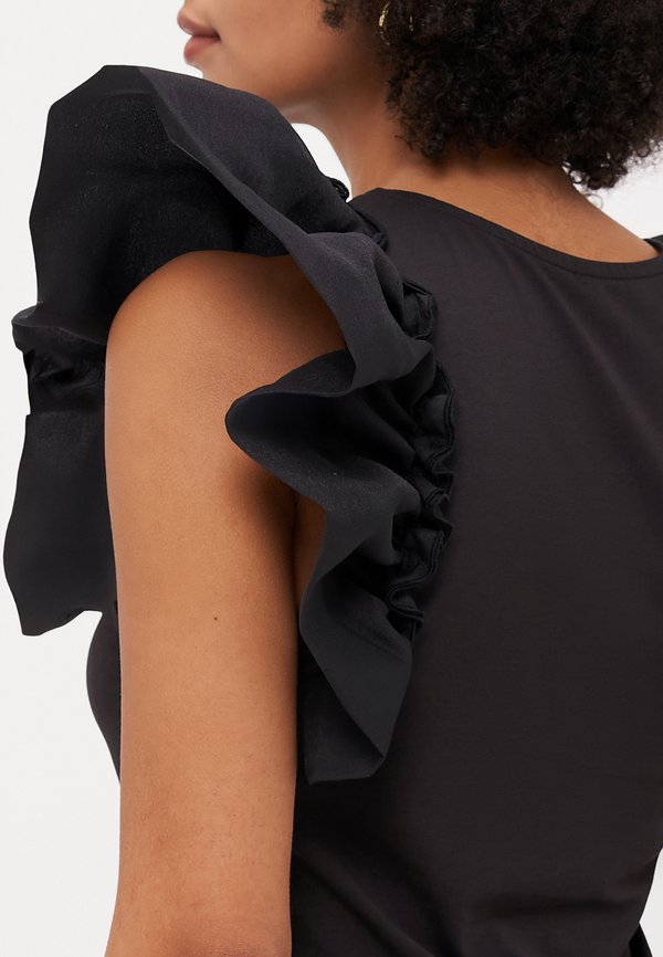 ONLTAYA LIFE FRILL MIXs - Print T-shirt2