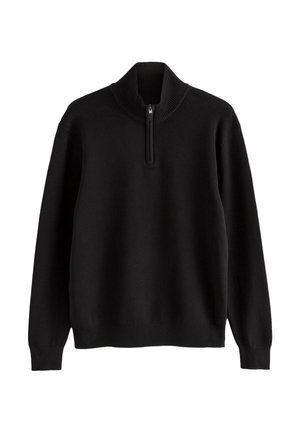 Next, PLAIN REGULAR FIT PREMIUM QUARTER ZIP  - Trui - black