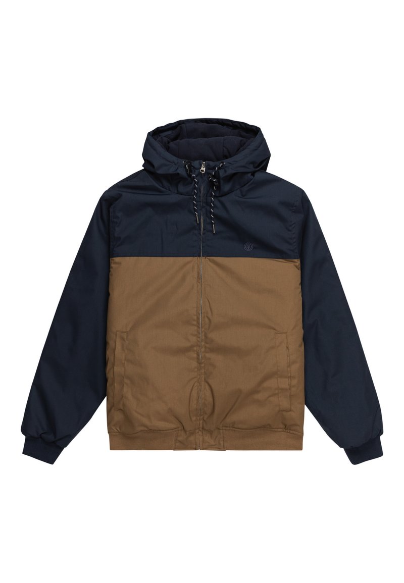 Element Sweater met rits tan