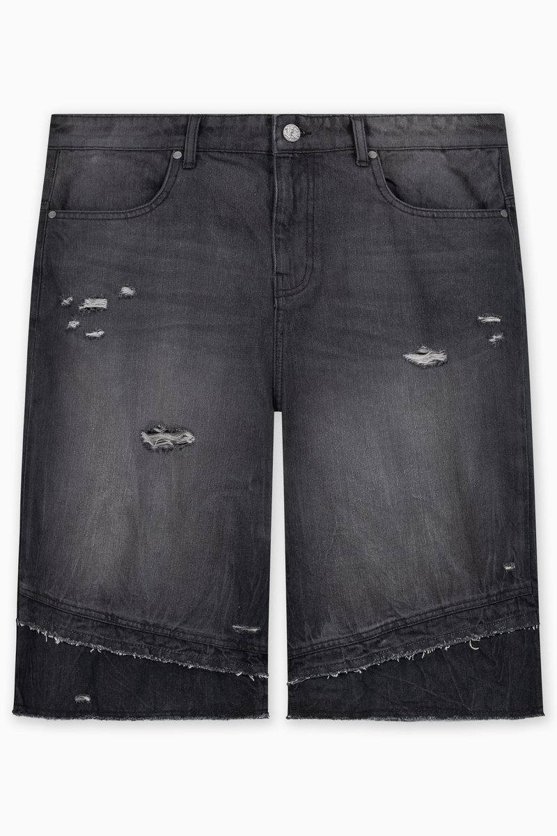 FAVELA Jeansshort zwart