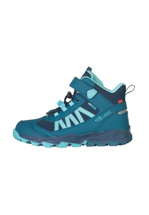TROLLKIDS, KIDS TRONFJELL HIKER MID - Hiking shoes - dark marine/madeira blue/arctic blue