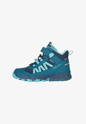 TROLLKIDS, KIDS TRONFJELL HIKER MID - Hiking shoes - dark marine/madeira blue/arctic blue