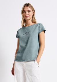 Street One Print T-shirt - blau