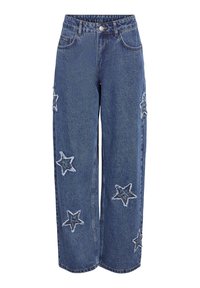 NMLONEL WIDE STAR  - Široke nogavice - medium blue denim