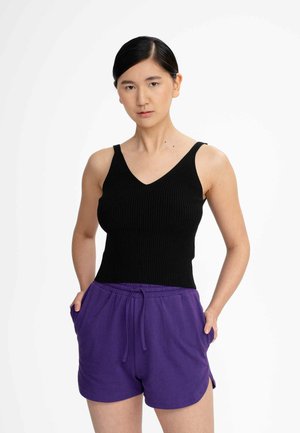 MELA V-NECK RHADA - Top - schwarz