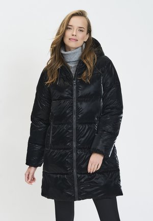 HOODED PADDED PUFFER - Zimní bunda - black