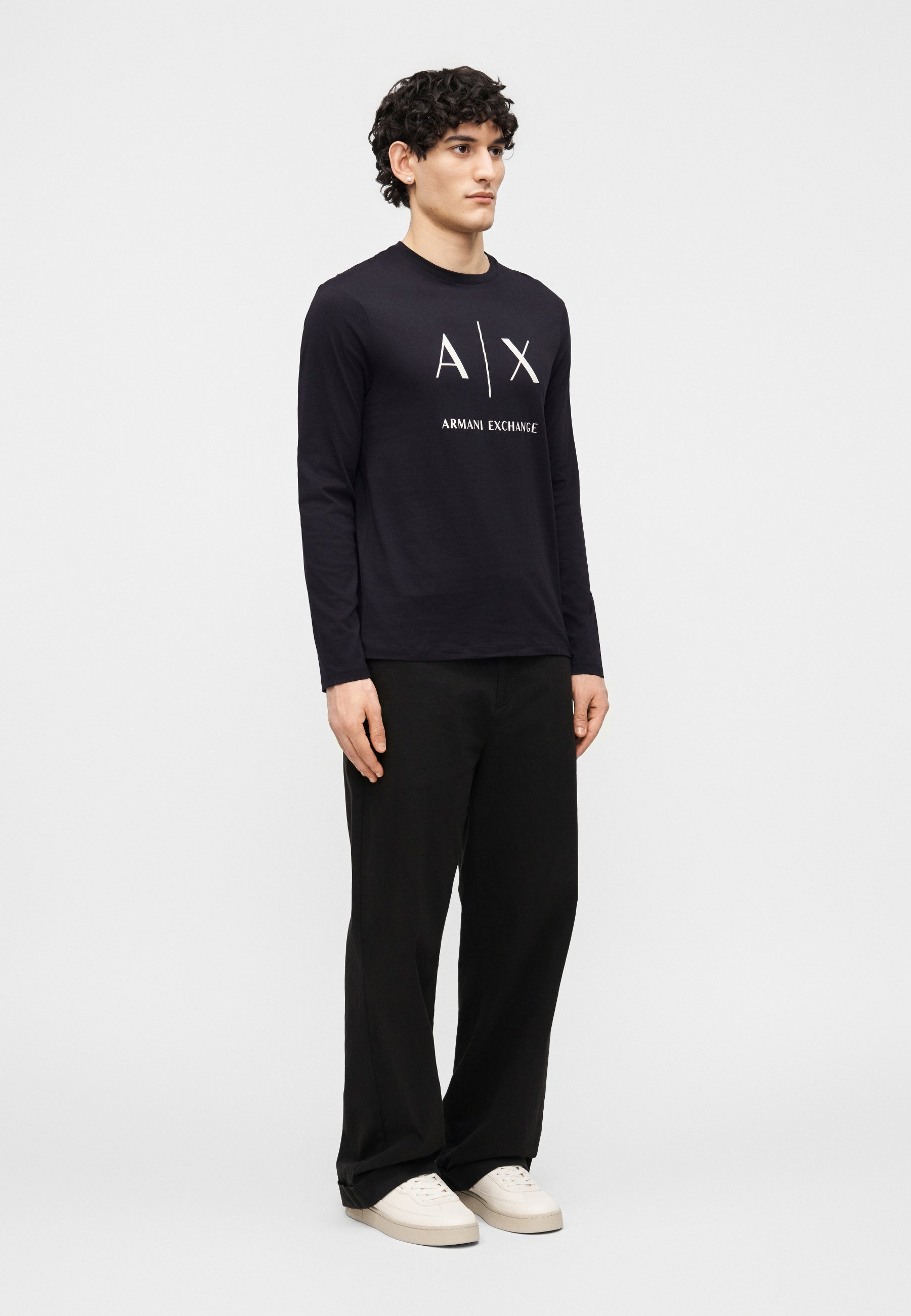 Armani Exchange LONGSLEEVE - Langarmshirt - deep navy/dunkelblau