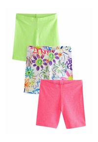 Next - 3 PACK CYCLE - REGULAR FIT - Shorts - pink lime graffiti flower print Immagine in miniatura 1